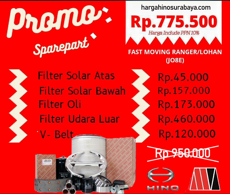 promo sparepart hino ranger old model