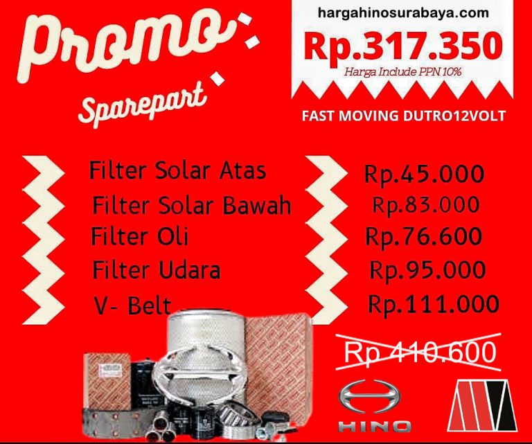 promo sparepart hino dutro